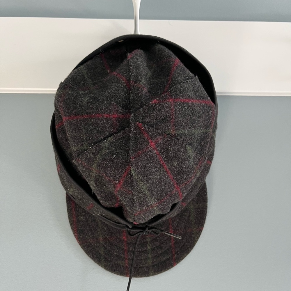 Vintage Stormy Kromer Plaid Wool Cap size 7 5/8